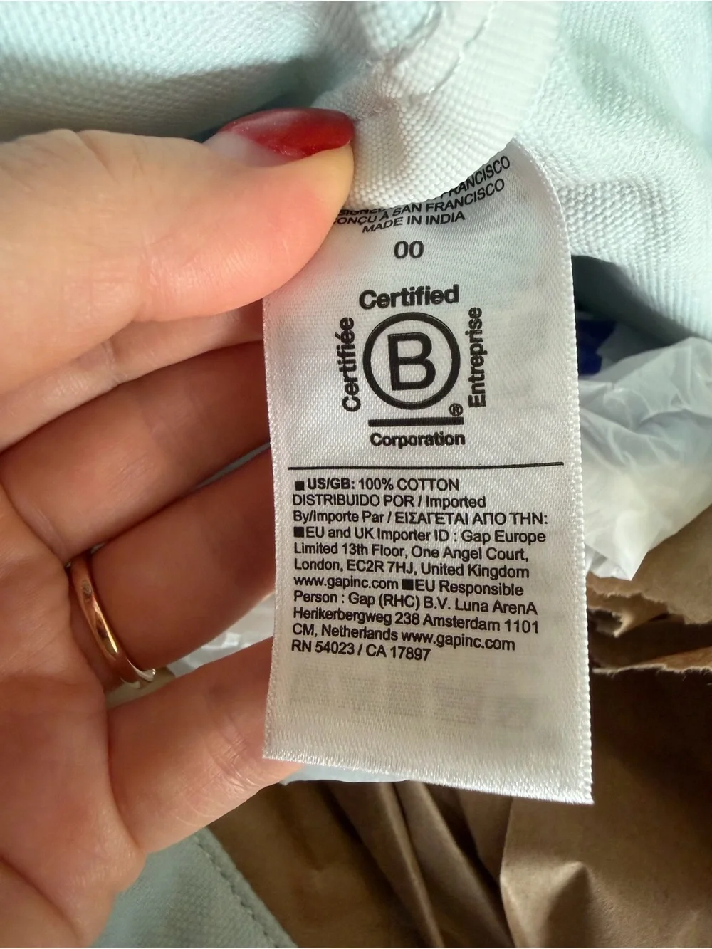 NWT Athleta with Bold Logo Beach Bag Tote Bag Blue Ombre Canvas Shopping Bag